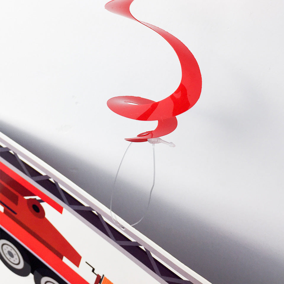 Firefighter Spiral Tassel Ornaments | Nicro Party