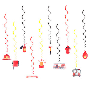 Firefighter Spiral Tassel Ornaments | Nicro Party