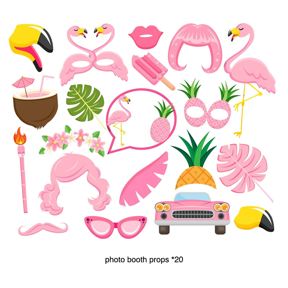 Flamingo photo props