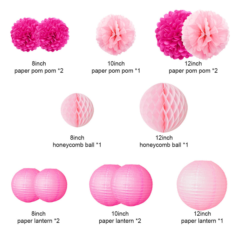 flamingo lanterns flowers