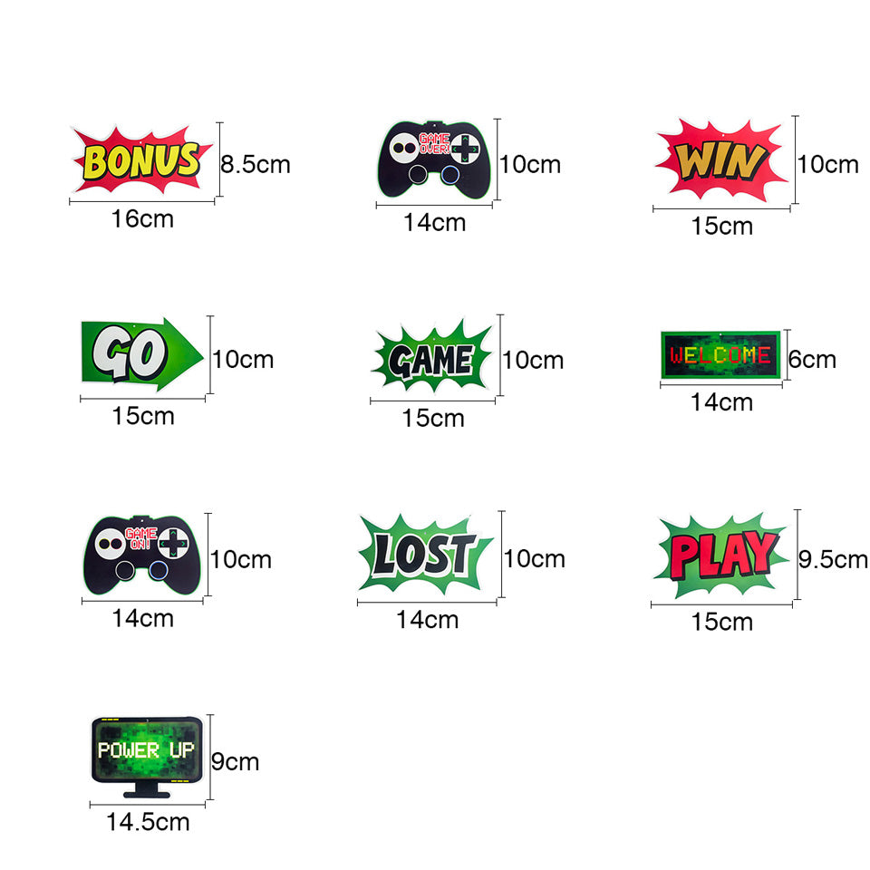 Game Theme Spiral Ornaments | Nicro Party