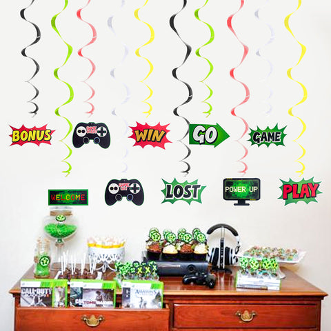 Image of Game Theme Spiral Ornaments | Nicro Party