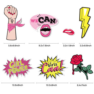 15 Count Girl Power Theme Photo Booth Props | Nicro Party