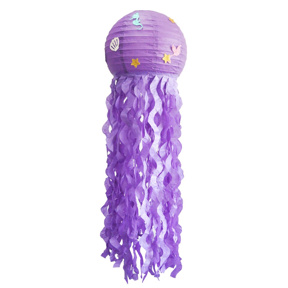 4 pcs/set Hanging Mermaid Jellyfish Lantern Party Decorations