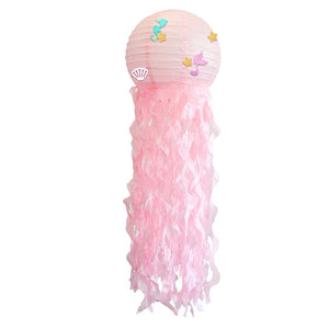 4 pcs/set Hanging Mermaid Jellyfish Lantern Party Decorations