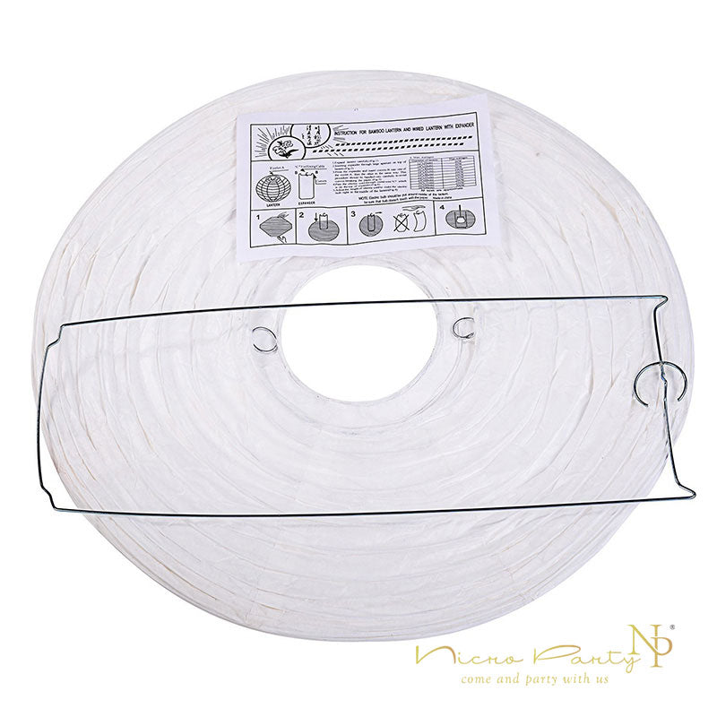 10 Pcs/Set White Paper Lanterns Set