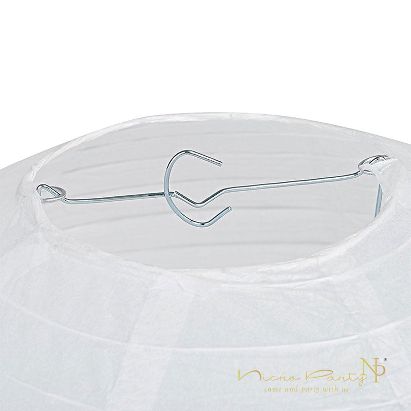 10 Pcs/Set White Paper Lanterns Set