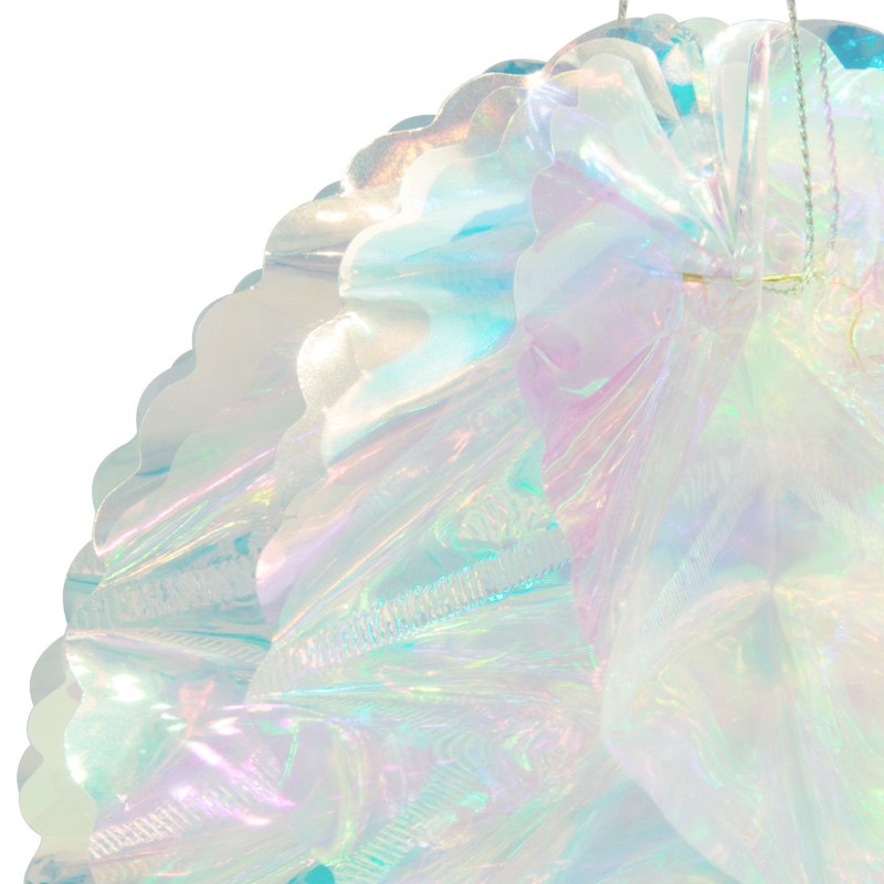 Iridescent Rainbow  Honeycomb Ball pom pom