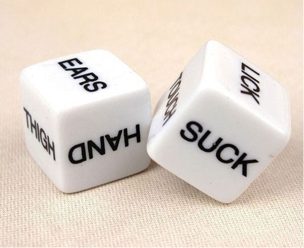 1 Pair Funny Dice Sexy Romance Love Humour Adult Games Pipe