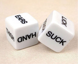 1 Pair Funny Dice Sexy Romance Love Humour Adult Games Pipe
