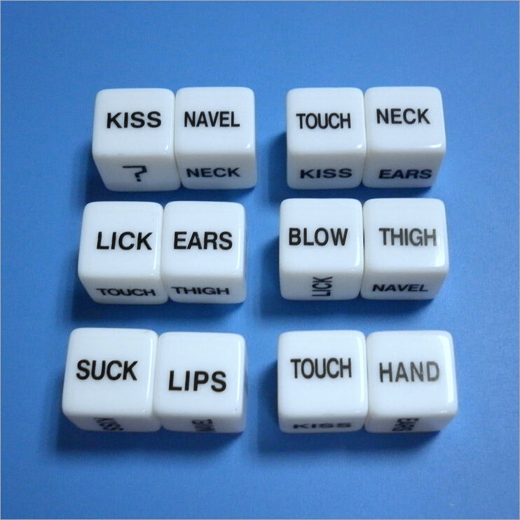 1 Pair Funny Dice Sexy Romance Love Humour Adult Games Pipe