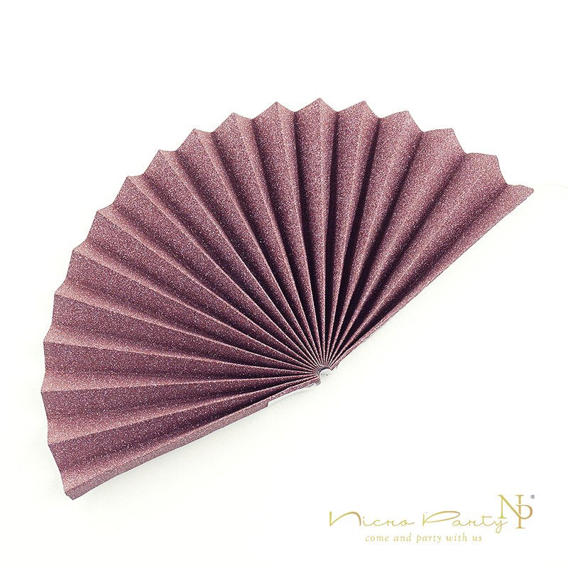 Rose Gold Party  Paper Fan Set