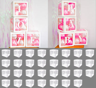 Alphabet Number Transparent Packing Name  DIY Letter Balloon Box