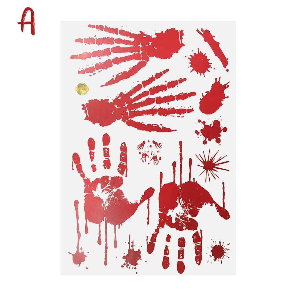 Halloween Blood Handprint Sticker | Nicro Party