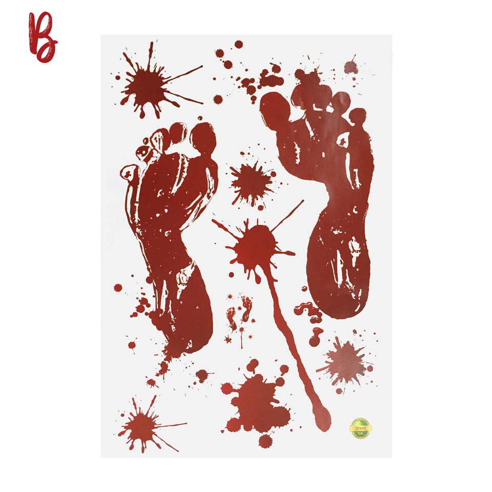 Halloween Blood Handprint Sticker | Nicro Party