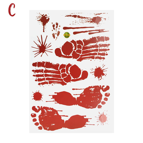 Halloween Blood Handprint Sticker | Nicro Party