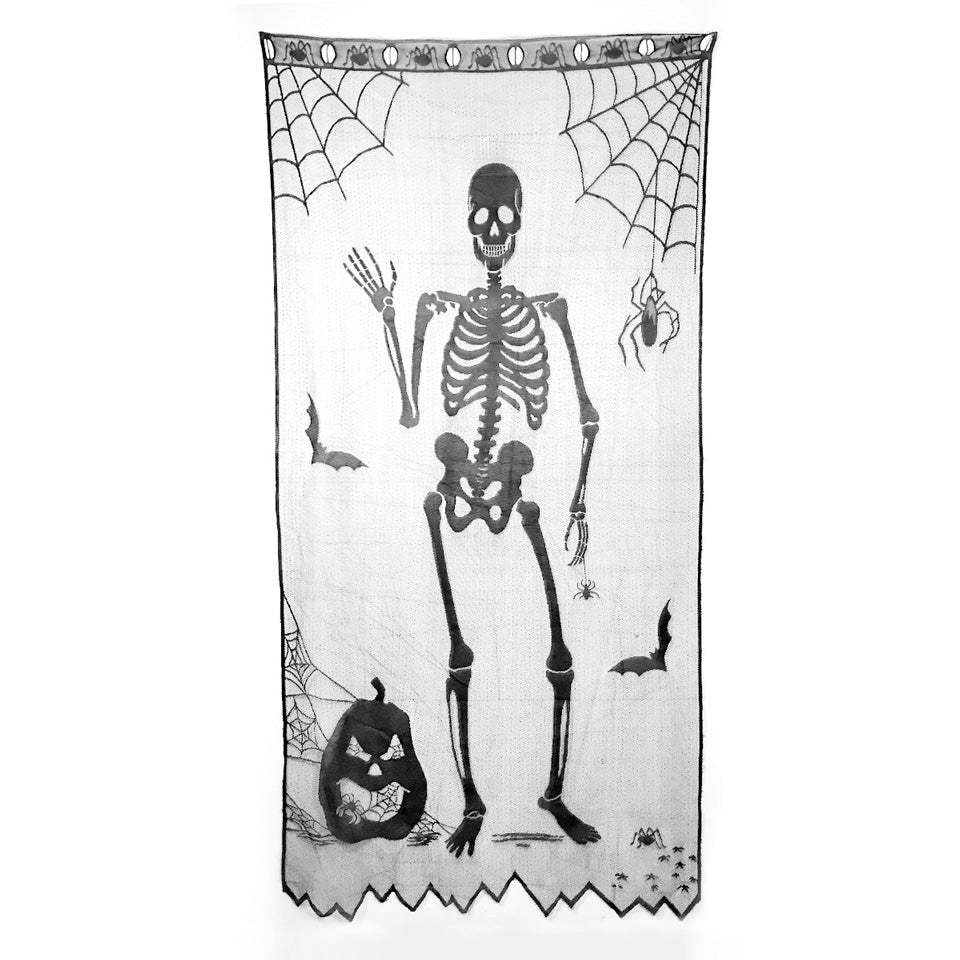 Halloween Lace Window Curtain | Nicro Party