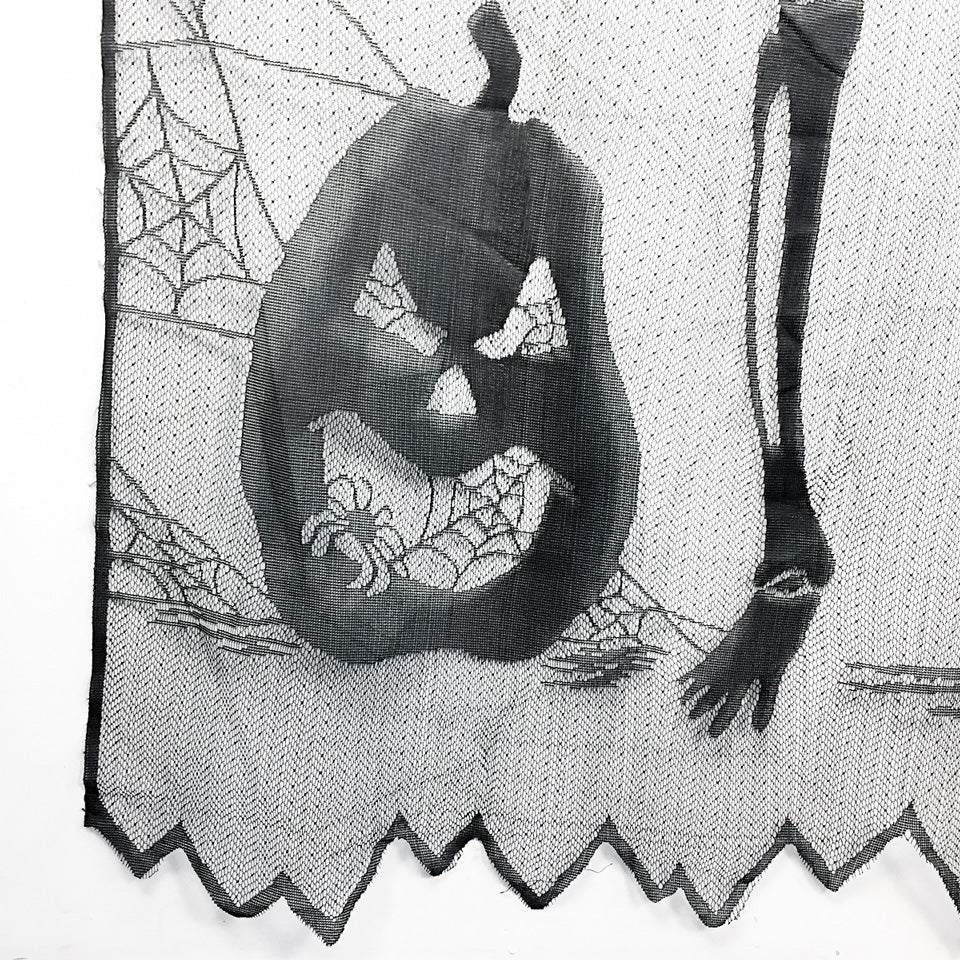 Halloween Lace Window Curtain | Nicro Party
