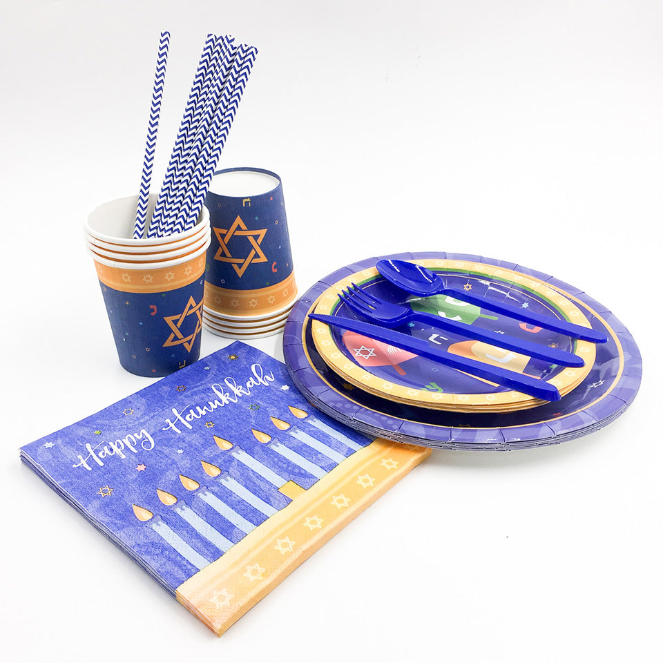 Hanukkah Holiday of Lights Party Paper Tableware | Nicro Party