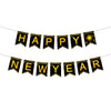 Happy New Year Black Gold Party Decoration | Nicro Party