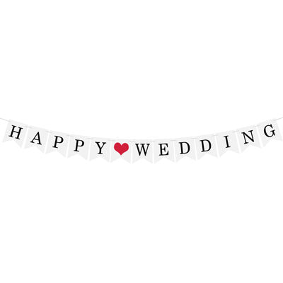 Nicro Just Married Banner Garland