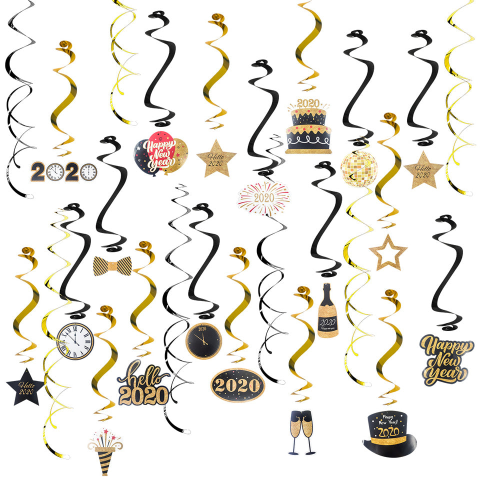 Hello 2020 Swirl Spiral Garland | Nicro Party