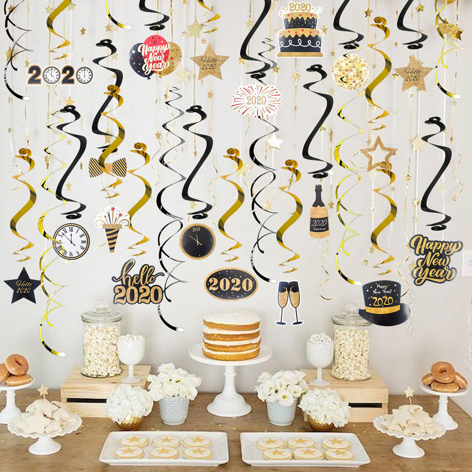 Hello 2020 Swirl Spiral Garland | Nicro Party