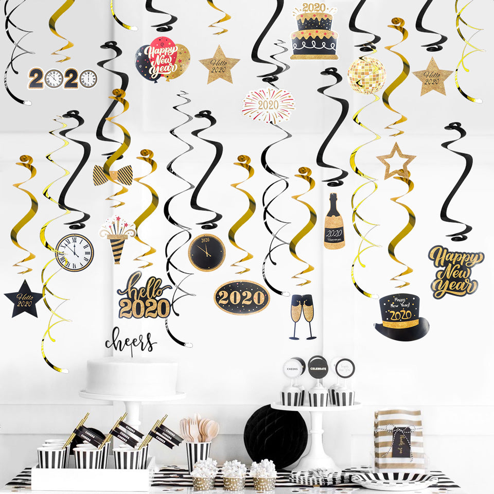 Hello 2020 Swirl Spiral Garland | Nicro Party