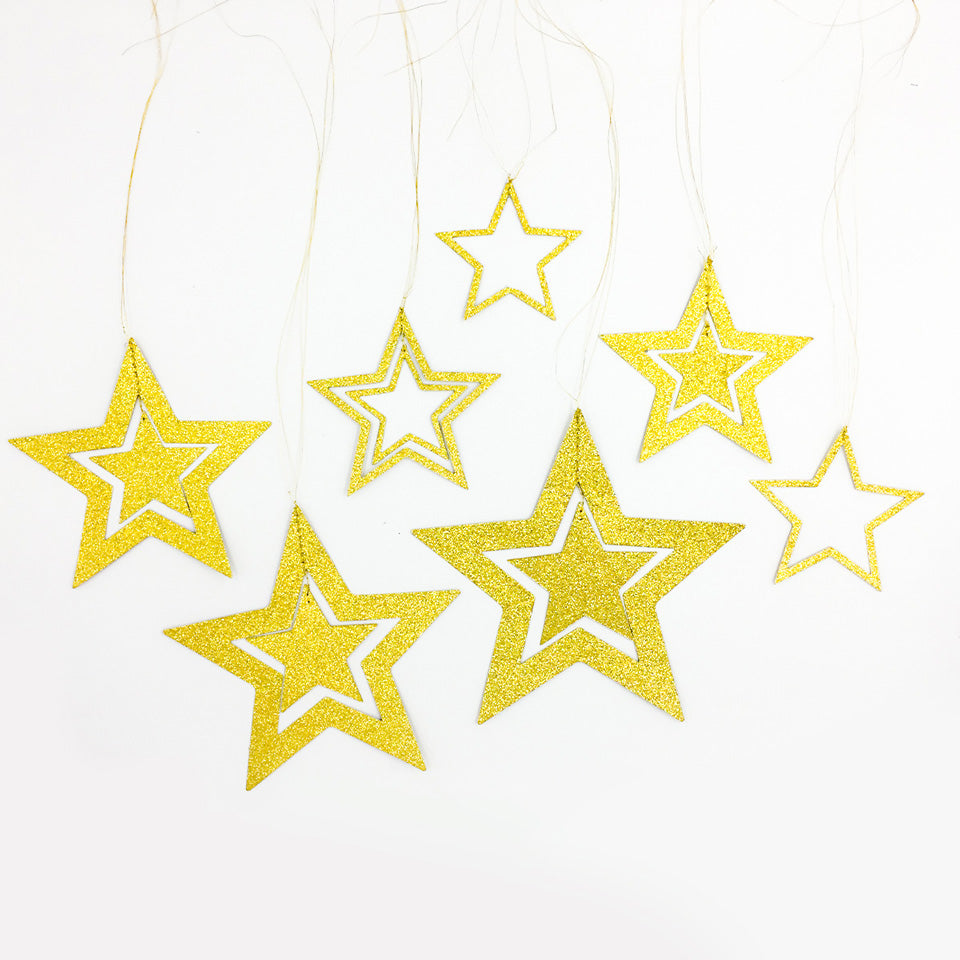 Hollow 3D Star Garland | Nicro Party