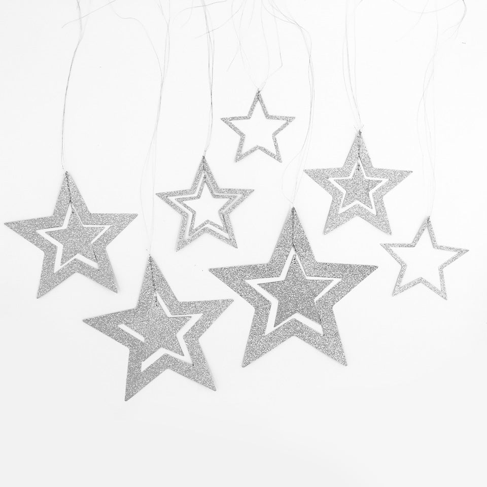Hollow 3D Star Garland | Nicro Party