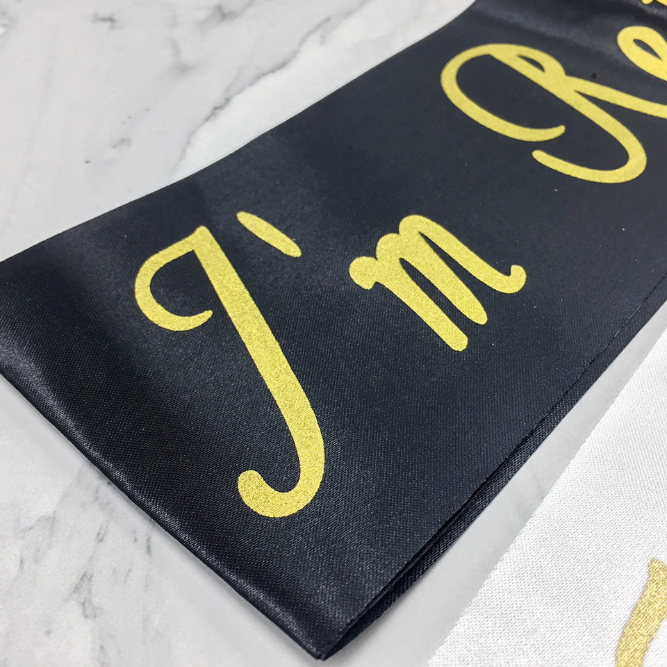 I’m Retired Retirement Sash | Nicro Party