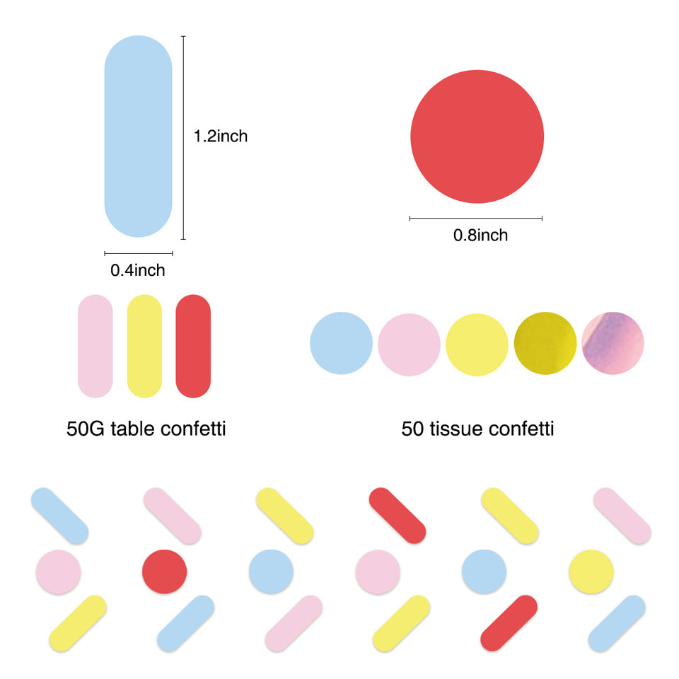 Ice Cream Happy Birthday Party Decor Kit confetti