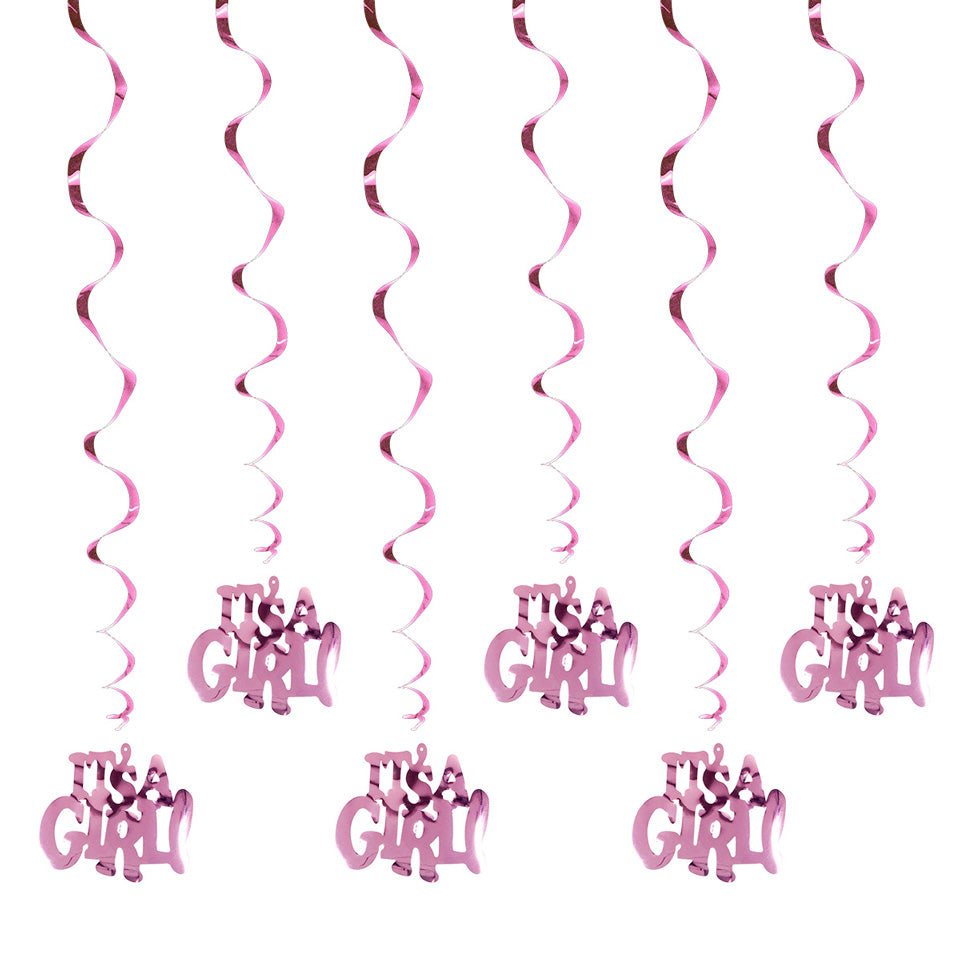 It's A Boy It's A Girl Spiral Ornaments | Nicro Party