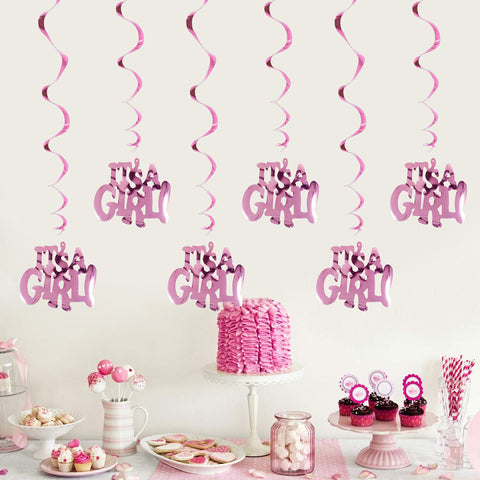Image of It's A Boy It's A Girl Spiral Ornaments | Nicro Party