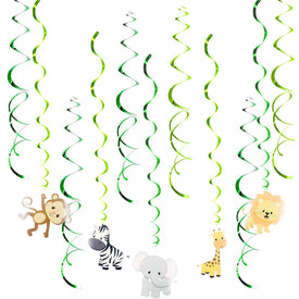 Jungle Theme PVC Foil Swirls Banner | Nicro Party