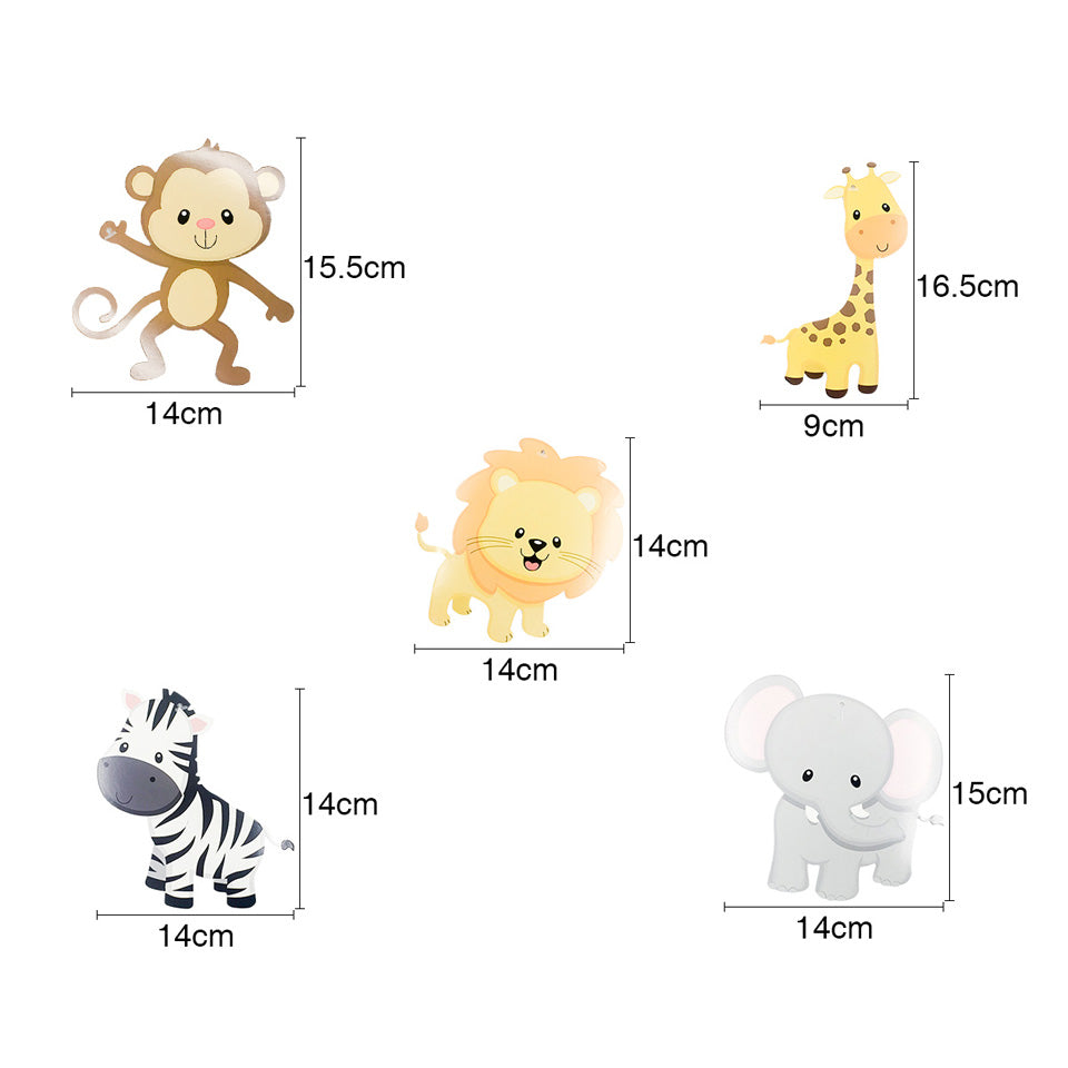 Jungle Theme PVC Foil Swirls Banner | Nicro Party