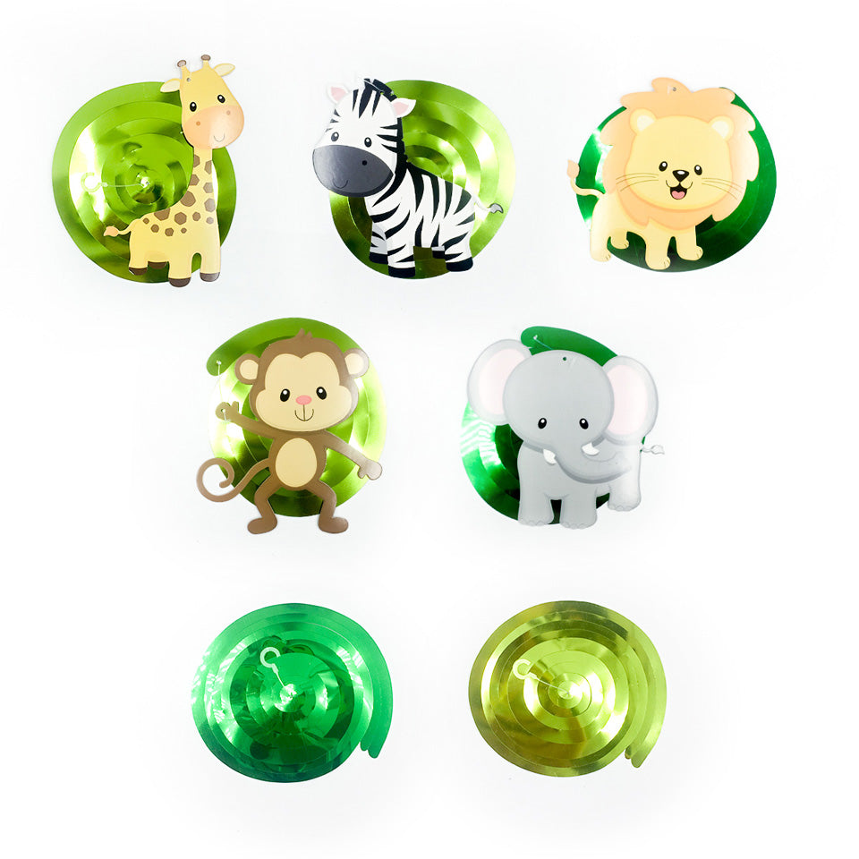 Jungle Theme PVC Foil Swirls Banner | Nicro Party