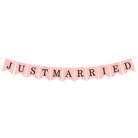 Just Married Banner Garland | Nicro Party