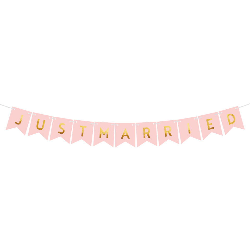 Just Married Banner Garland | Nicro Party