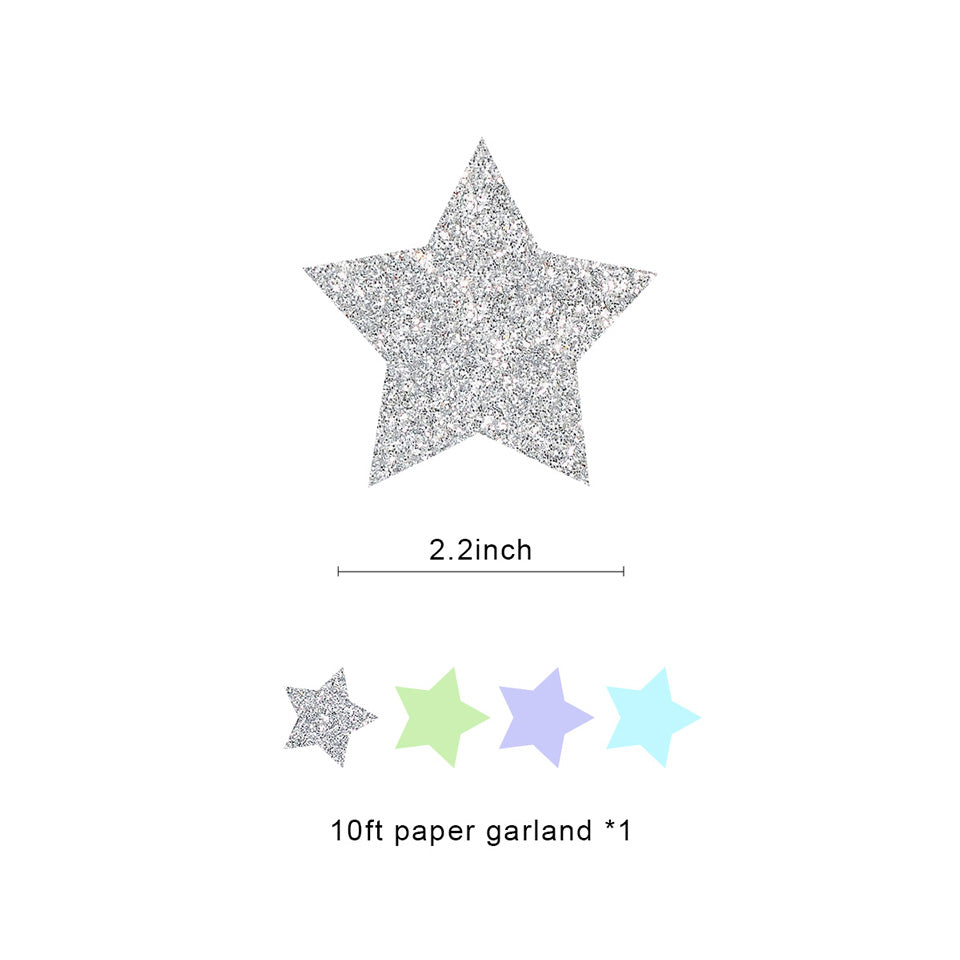Star paper garland