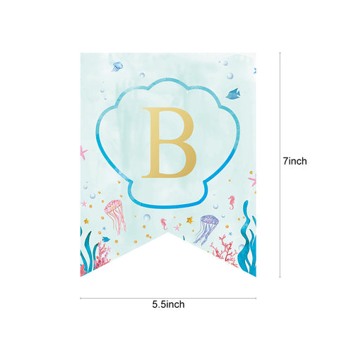 Image of Mermaid Happy Birthday Kit banner