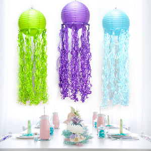 3 pcs/set Mermaid Wishes Hanging Jelly Fish Paper Lanterns