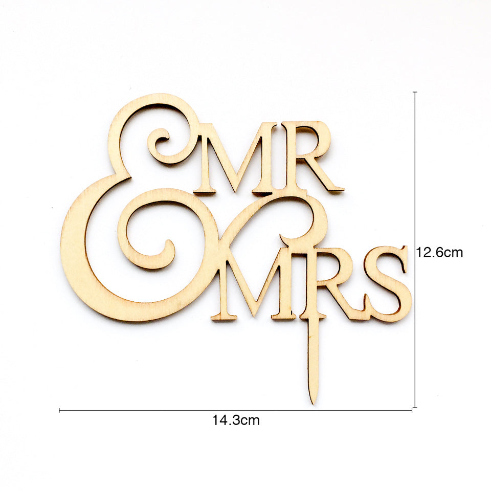 Mr Mrs Wedding Cake Topper | Nicro Party
