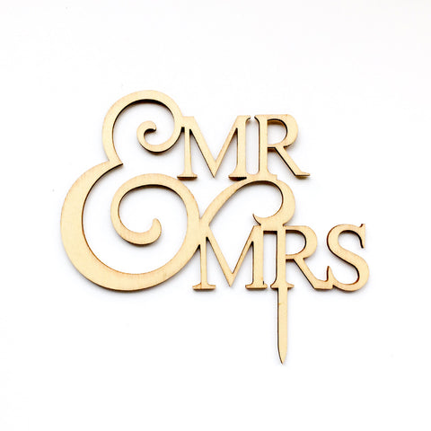 Image of Mr Mrs Wedding Cake Topper | Nicro Party