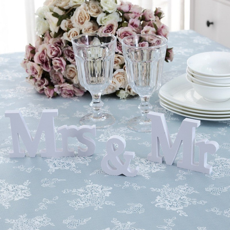 mr mrs wedding sign