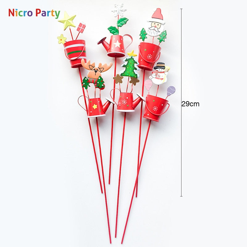 6 pcs/set Iron Christmas Tree Cuttings