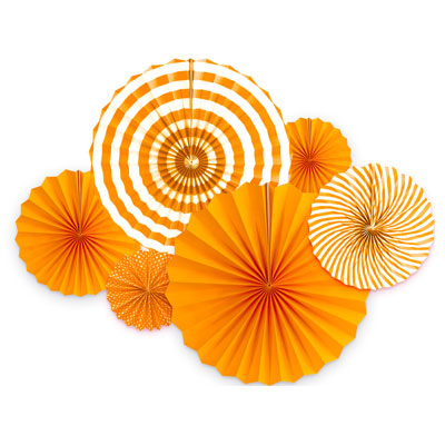 6 or 8 pcs/set Party Paper Fans   | Nicro Party