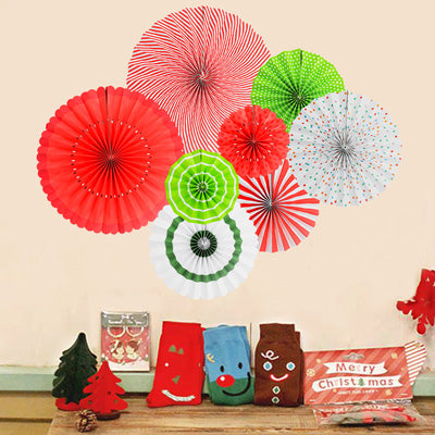 6 or 8 pcs/set Party Paper Fans   | Nicro Party