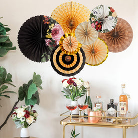 6 or 8 pcs/set Party Paper Fans   | Nicro Party