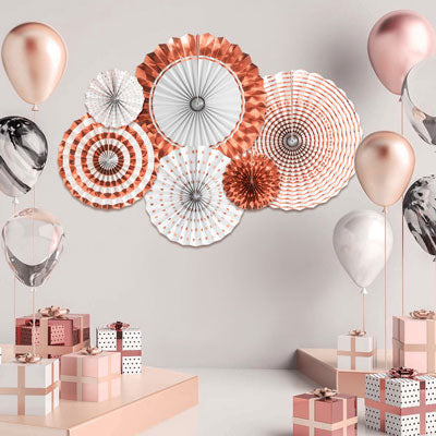6 or 8 pcs/set Party Paper Fans   | Nicro Party